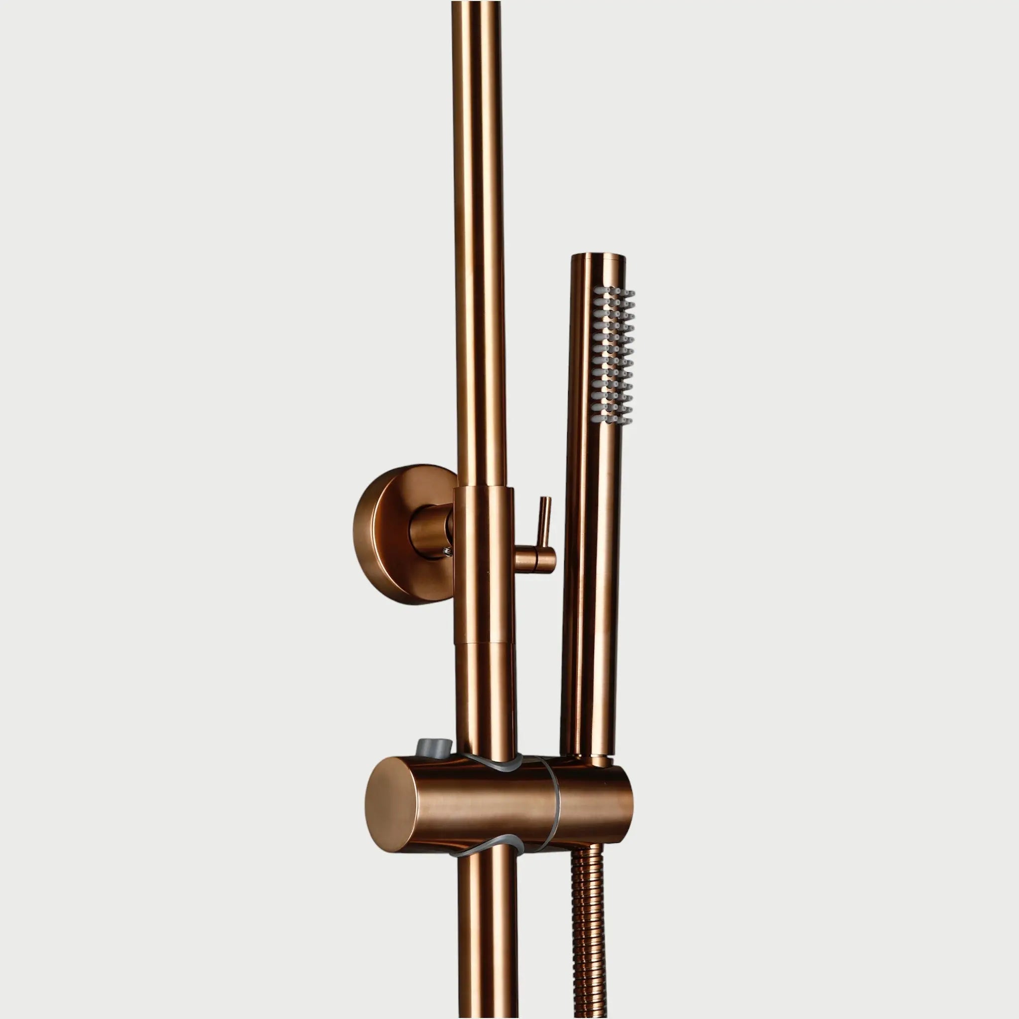 Colonne de douche thermostatiqueor or rose brossé - Ornos Afinaure