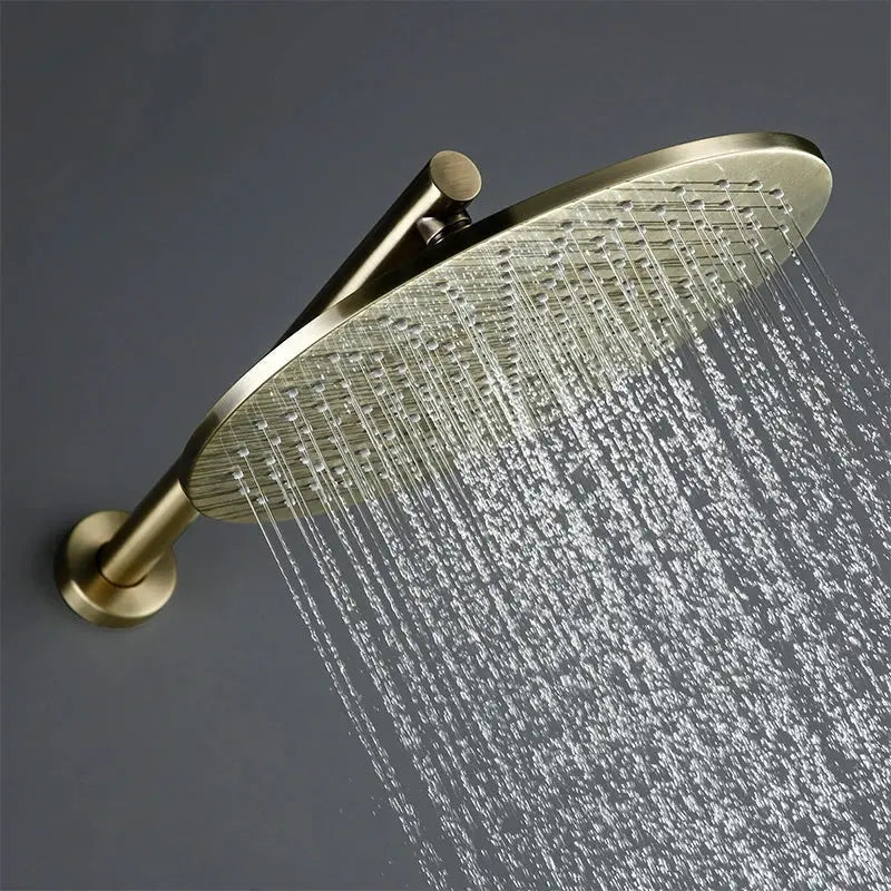 Composition bain douche thermostatique encastrée or brossé - Namos Afinaure