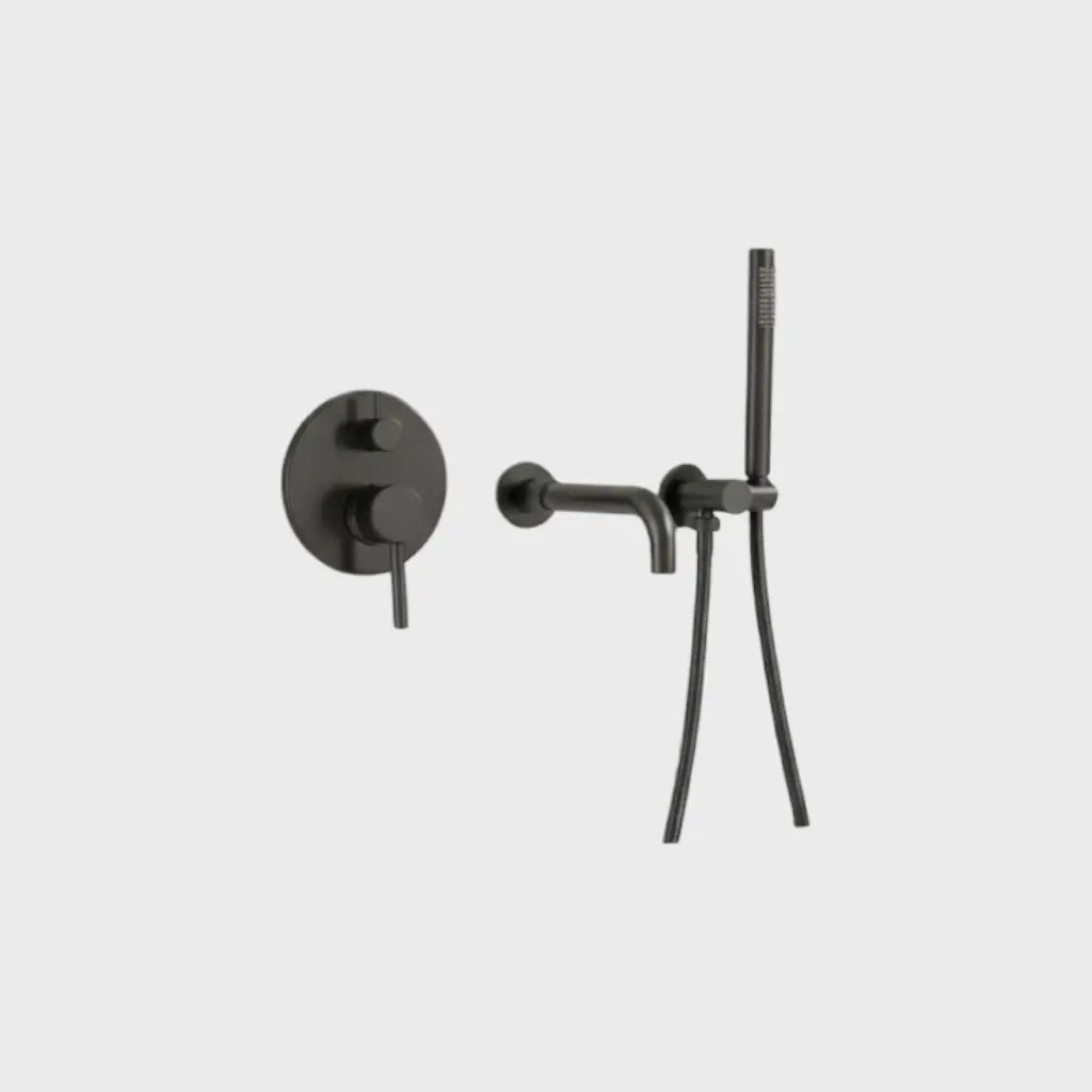 Composition mitigeur bain thermostatique encastré Anthracite - Namos Afinaure