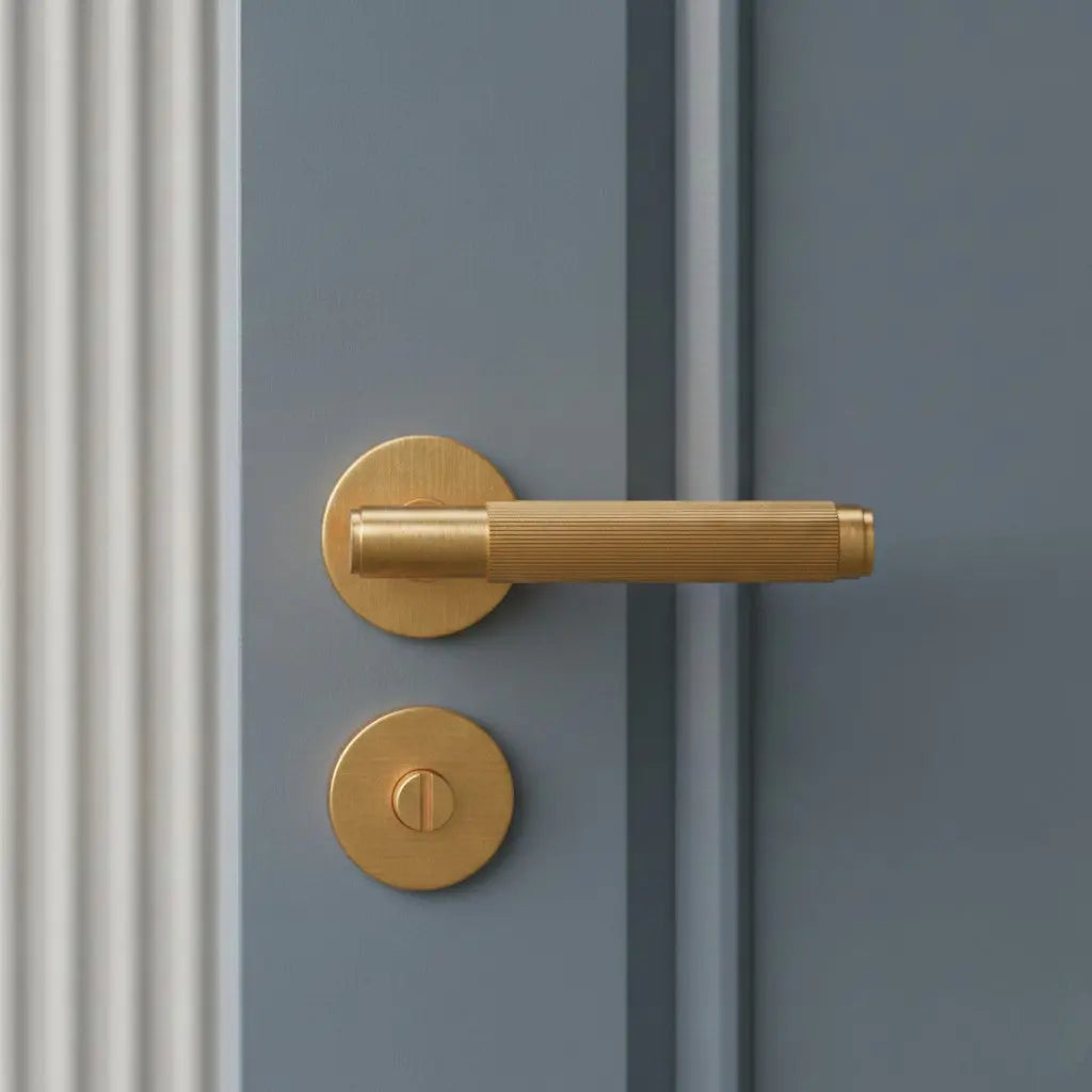 Poignée de porte doré brossé - Ralphs Afinaure