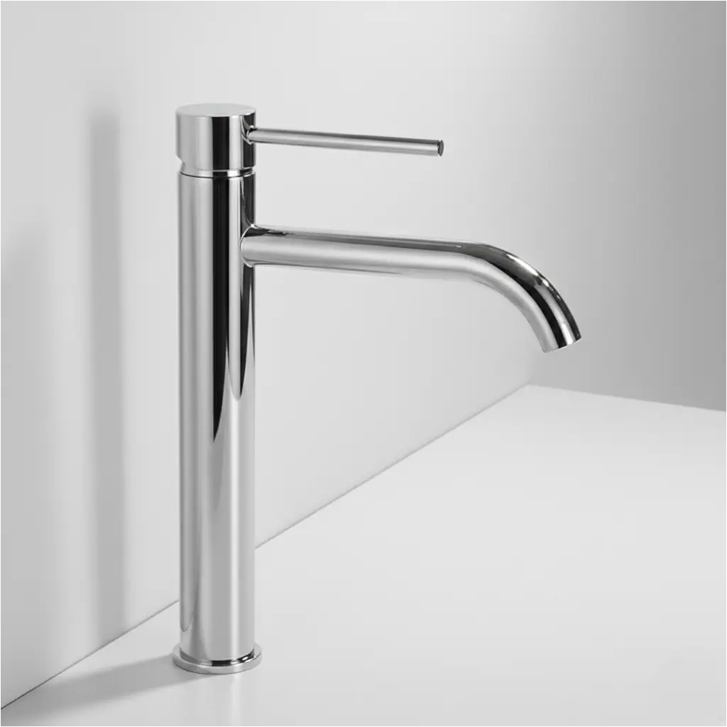 Robinet mitigeur lavabo haut chrome - Macakizi Afinaure