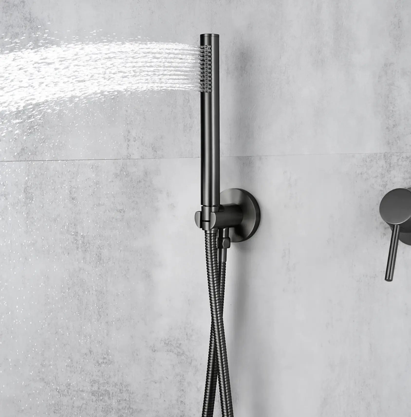 Mitigeur de douche thermostatique Anthracite - Biblos Afinaure