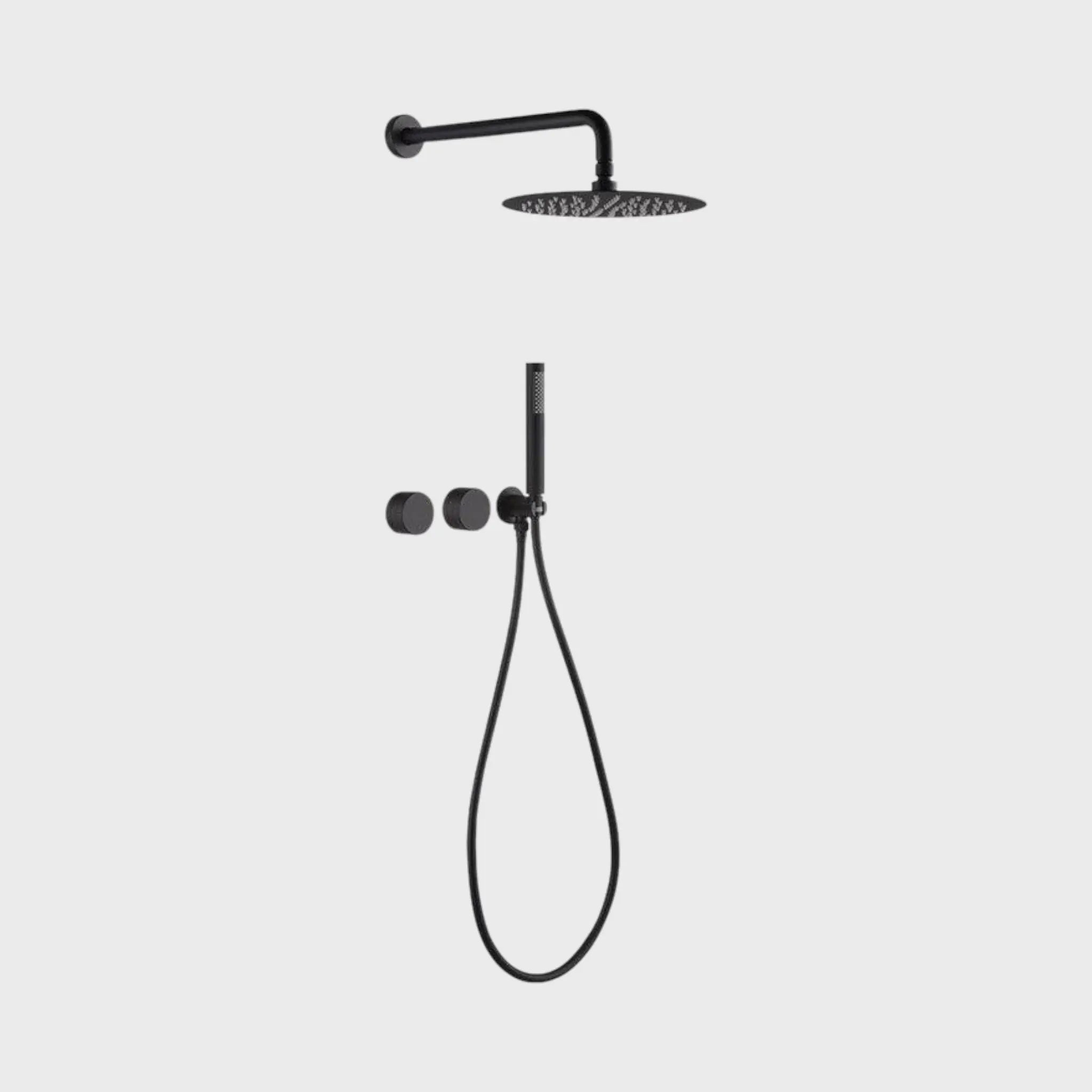 Composition mitigeur de douche thermostatique encastré Noir - Cullinan Afinaure