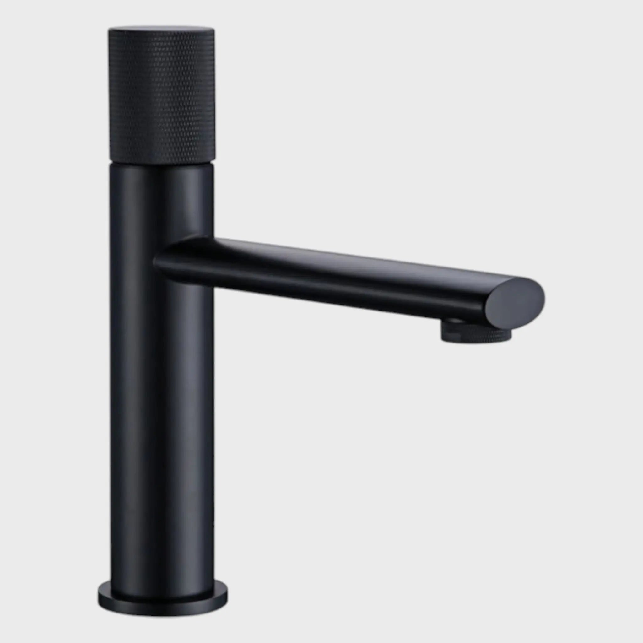 Robinet mitigeur moleté lavabo noir - Eden Afinaure