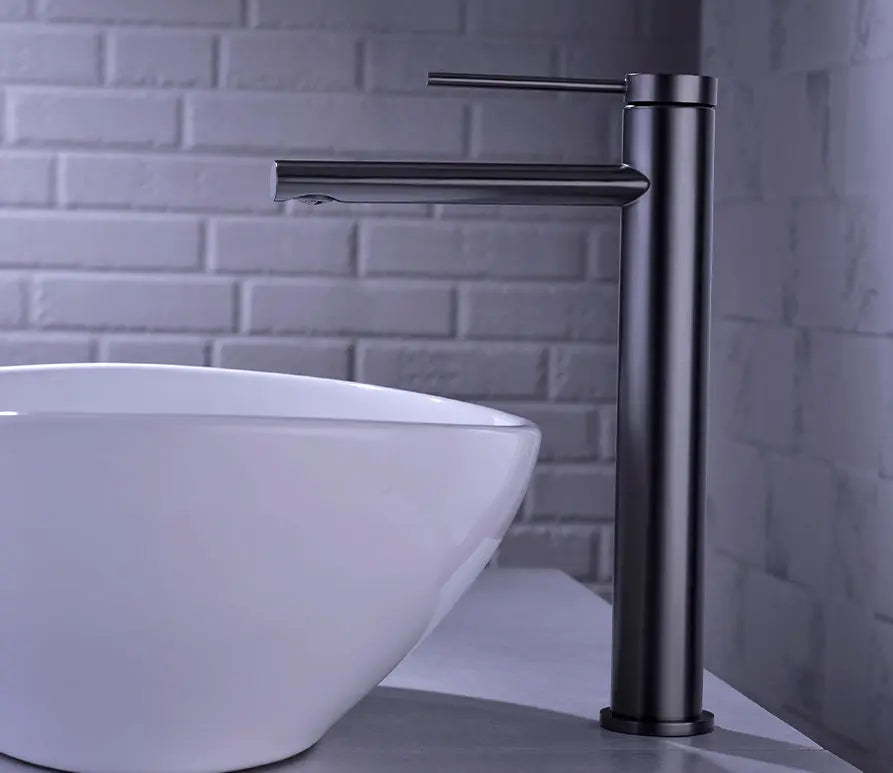Mitigeur lavabo haut sur plan noir - Tamarin Afinaure