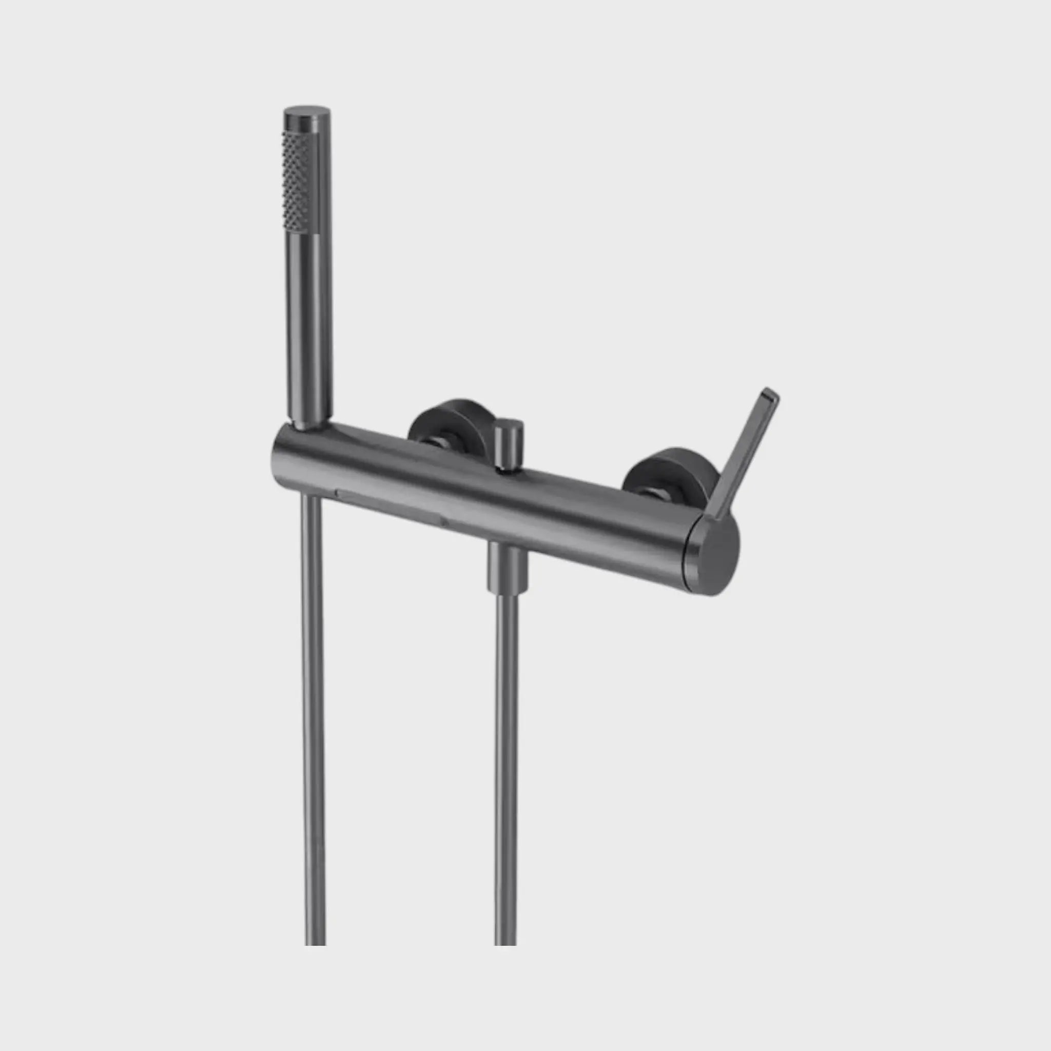 Robinet mitigeur de baignoire mural anthracite - Ornos Afinaure
