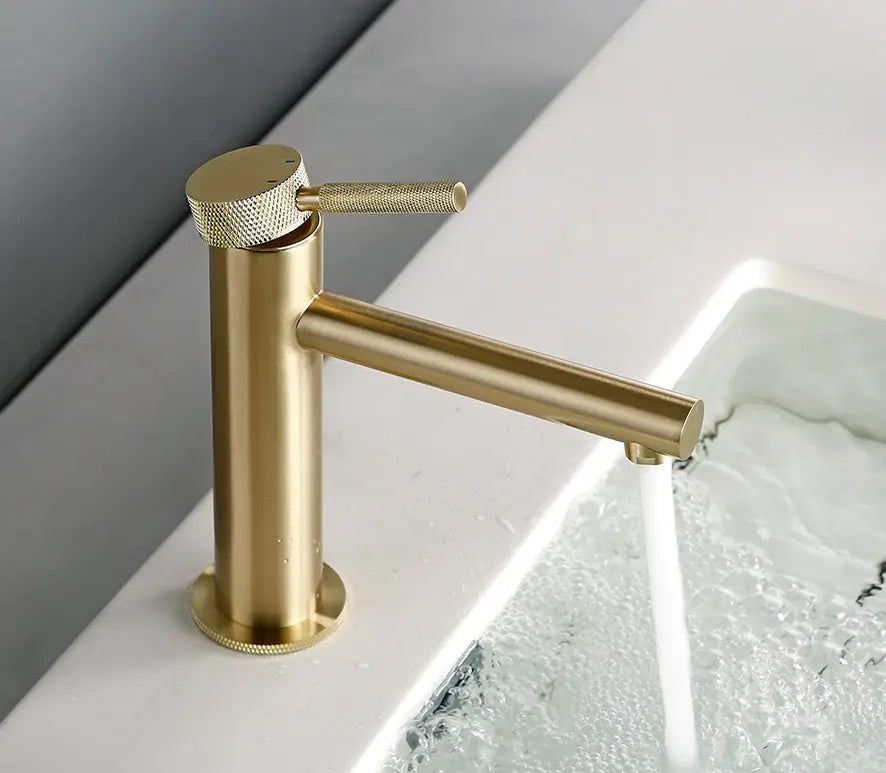 Mitigeur de salle de bain or brossé - Duja Afinaure