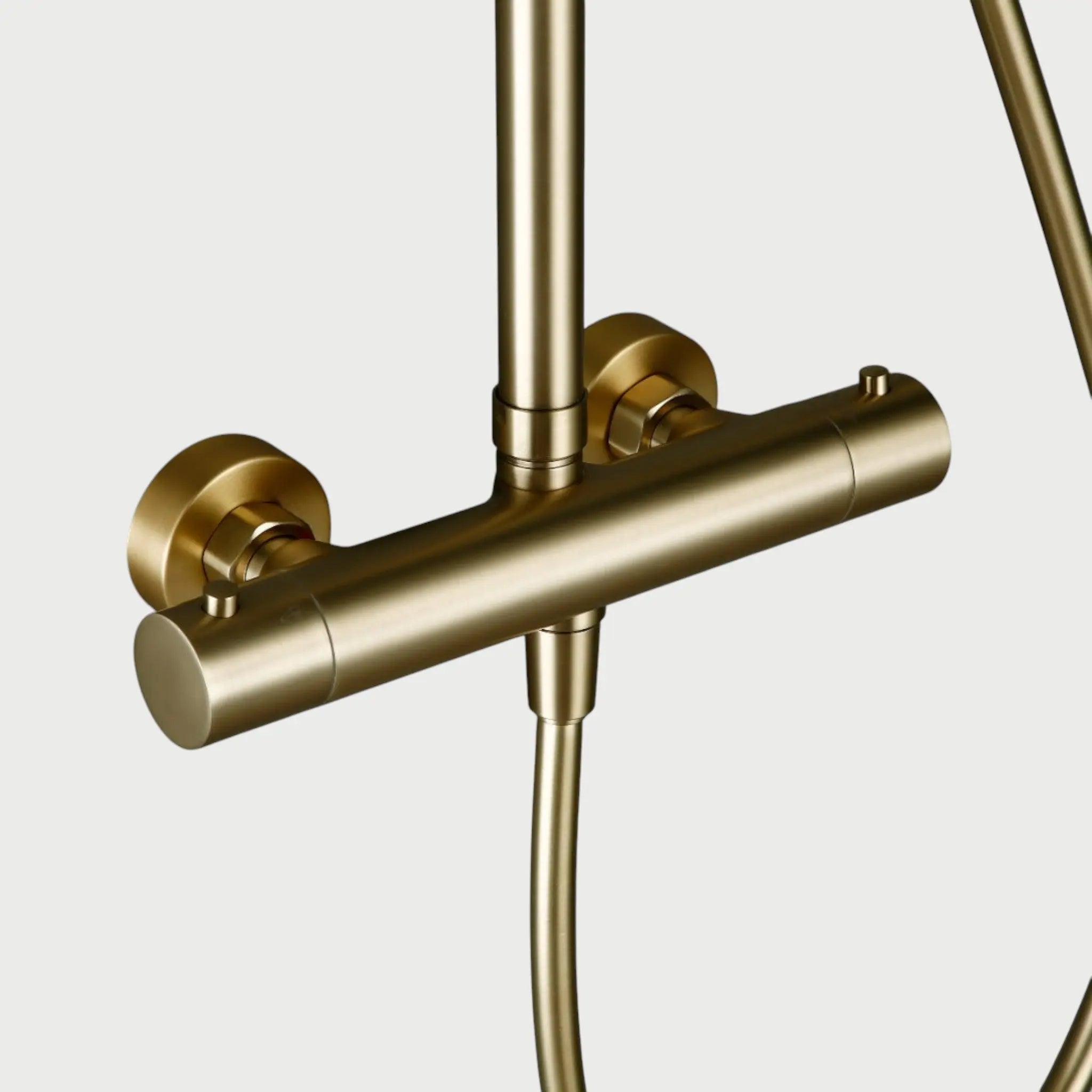 Colonne de Douche thermostatique or brossé - Ornos Afinaure