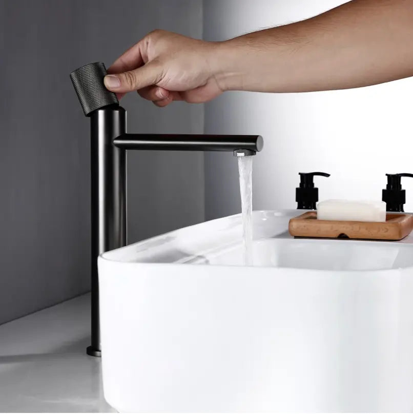 Mitigeur lavabo haut anthracite - Eden Afinaure