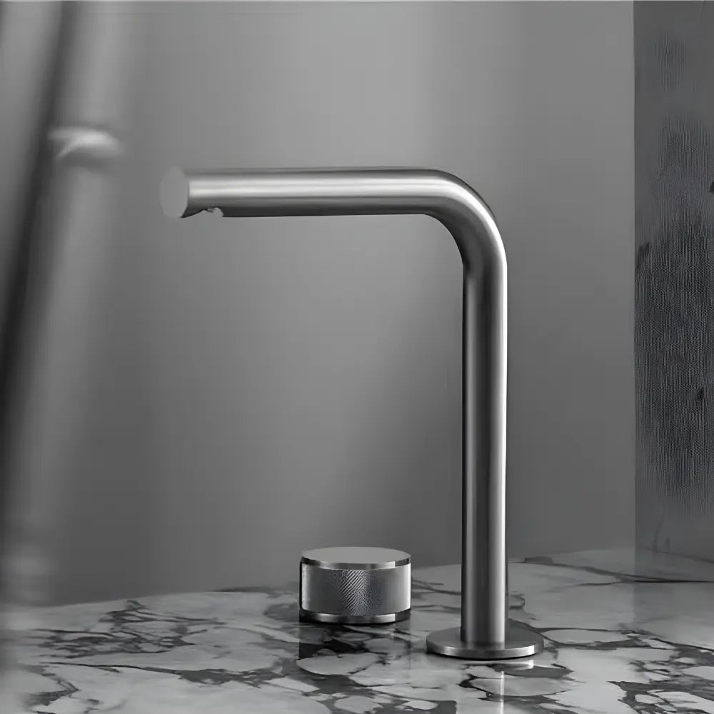 Robinet de salle de bain sur plan inox - Delyos Afinaure