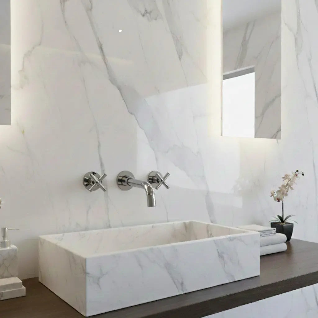 Robinet mélangeur lavabo mural encastré - Galia (Copie) Afinaure