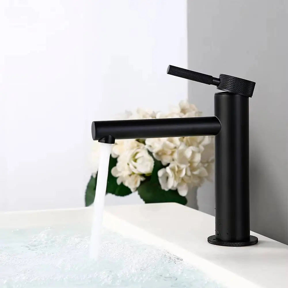 Mitigeur de salle de bain noir mat - Duja Afinaure