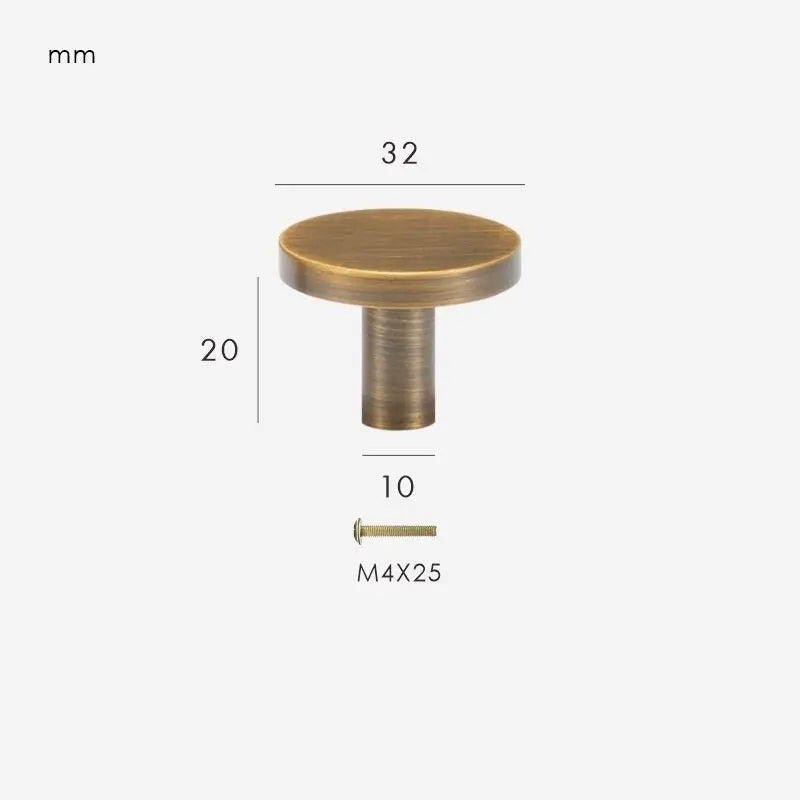Bouton de meuble en bronze - Troka Afinaure