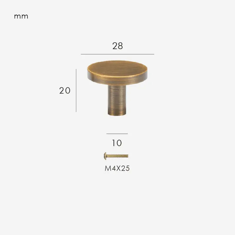 Bouton de meuble en bronze - Troka Afinaure