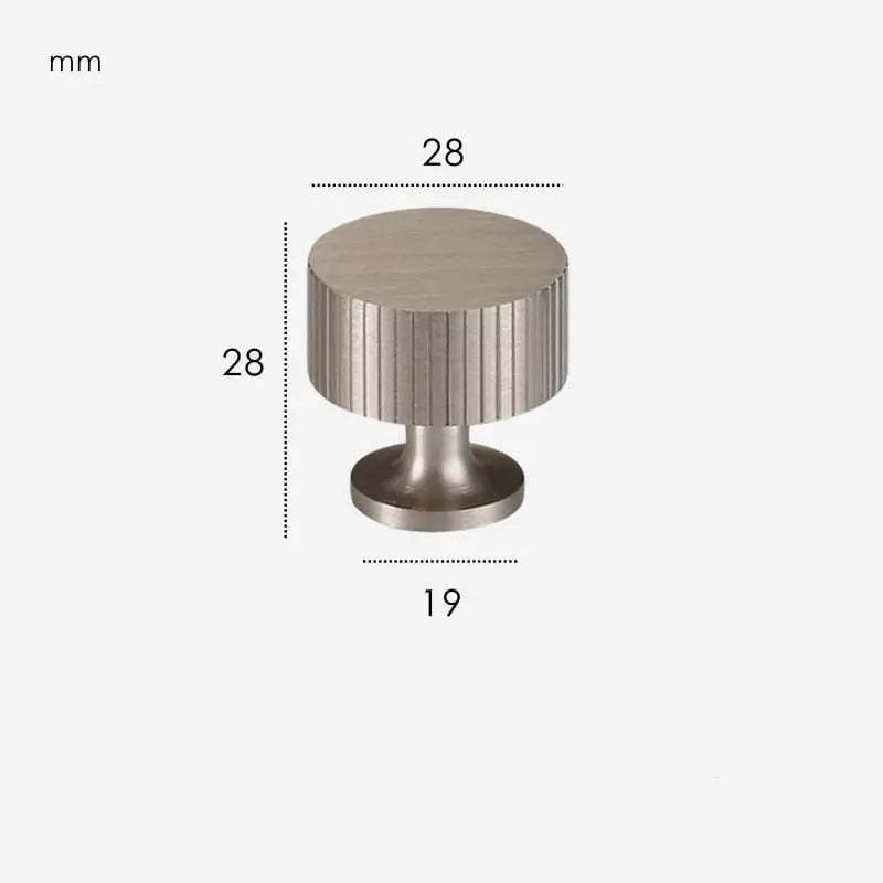 Bouton de meuble en nickel - Dominique Afinaure