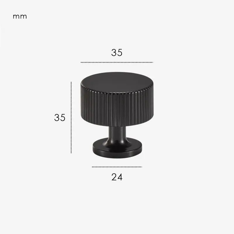 Bouton de meuble en noir - Dominique Afinaure