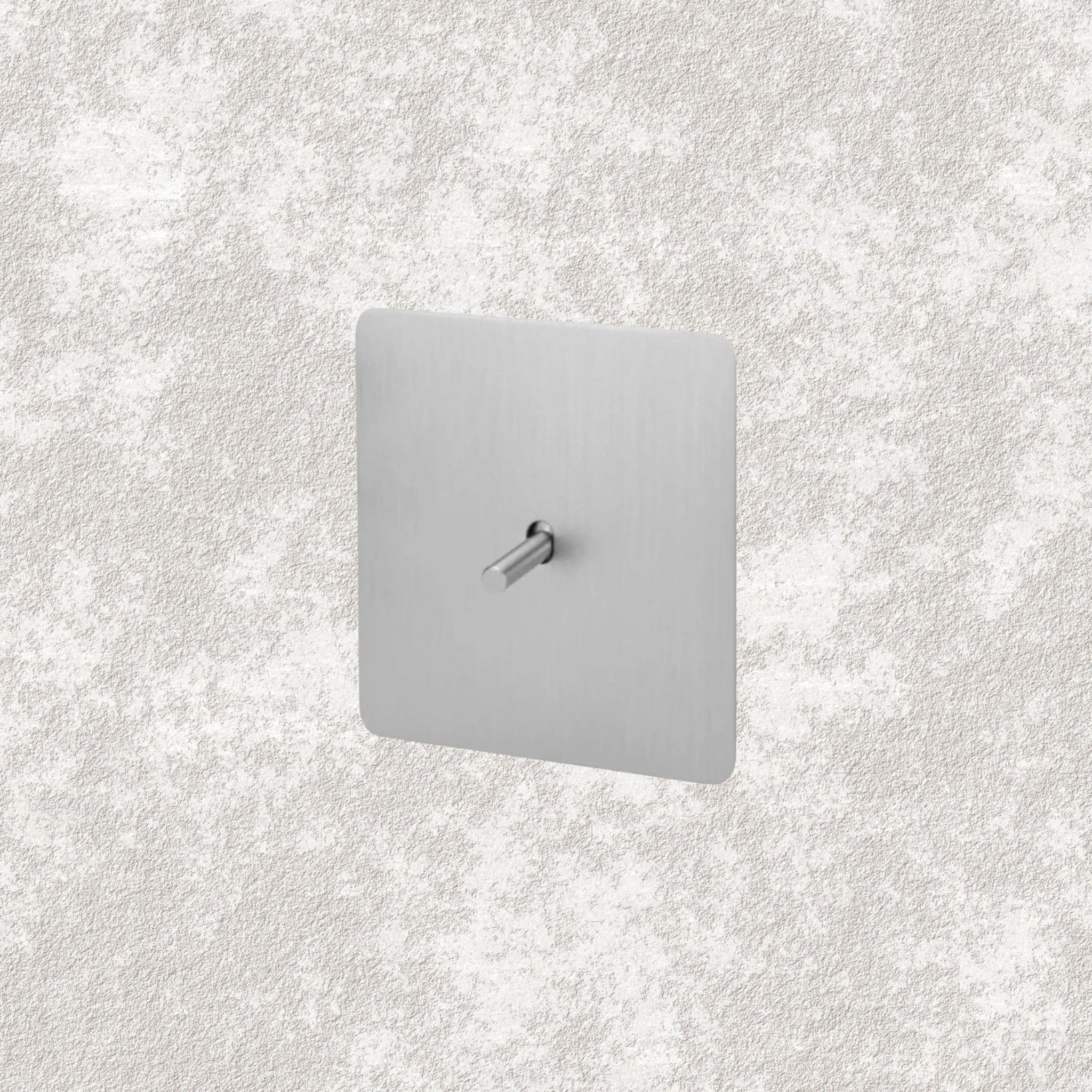 Two-way switch brushed steel - NERO