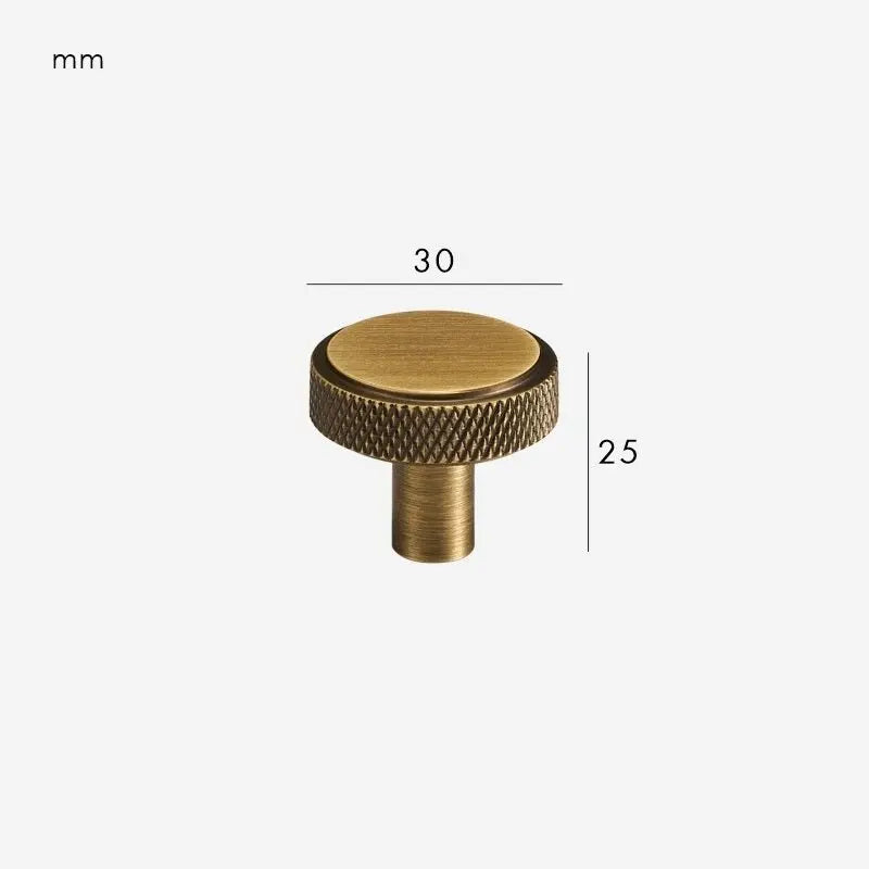 Bouton de meuble en laiton massif bronze - Bagat Afinaure