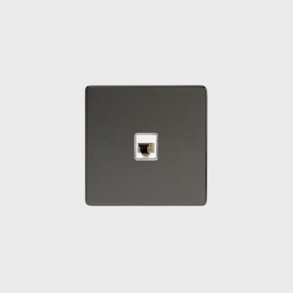 Prise réseau RJ45 anthracite Mayfair Afinaure – finition graphite mate