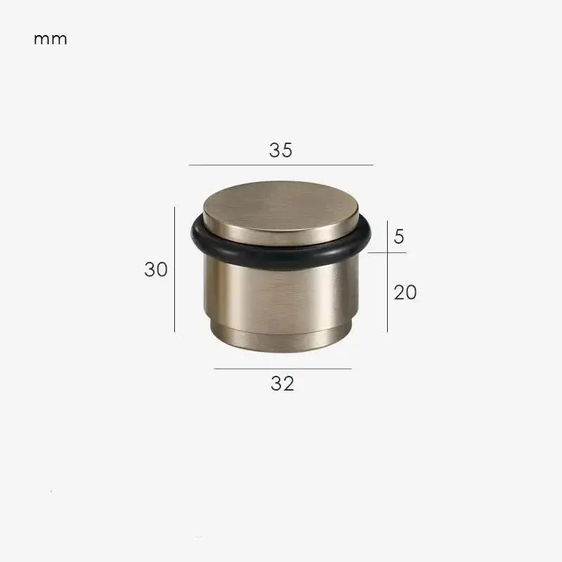 Butée de porte en laiton Chrome - ASTRE Afinaure