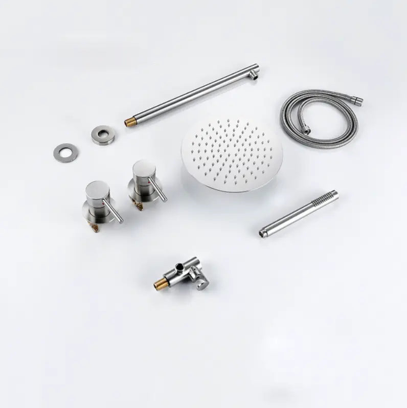 Composition thermostatique de douche encastrée chrome - Biblos Afinaure