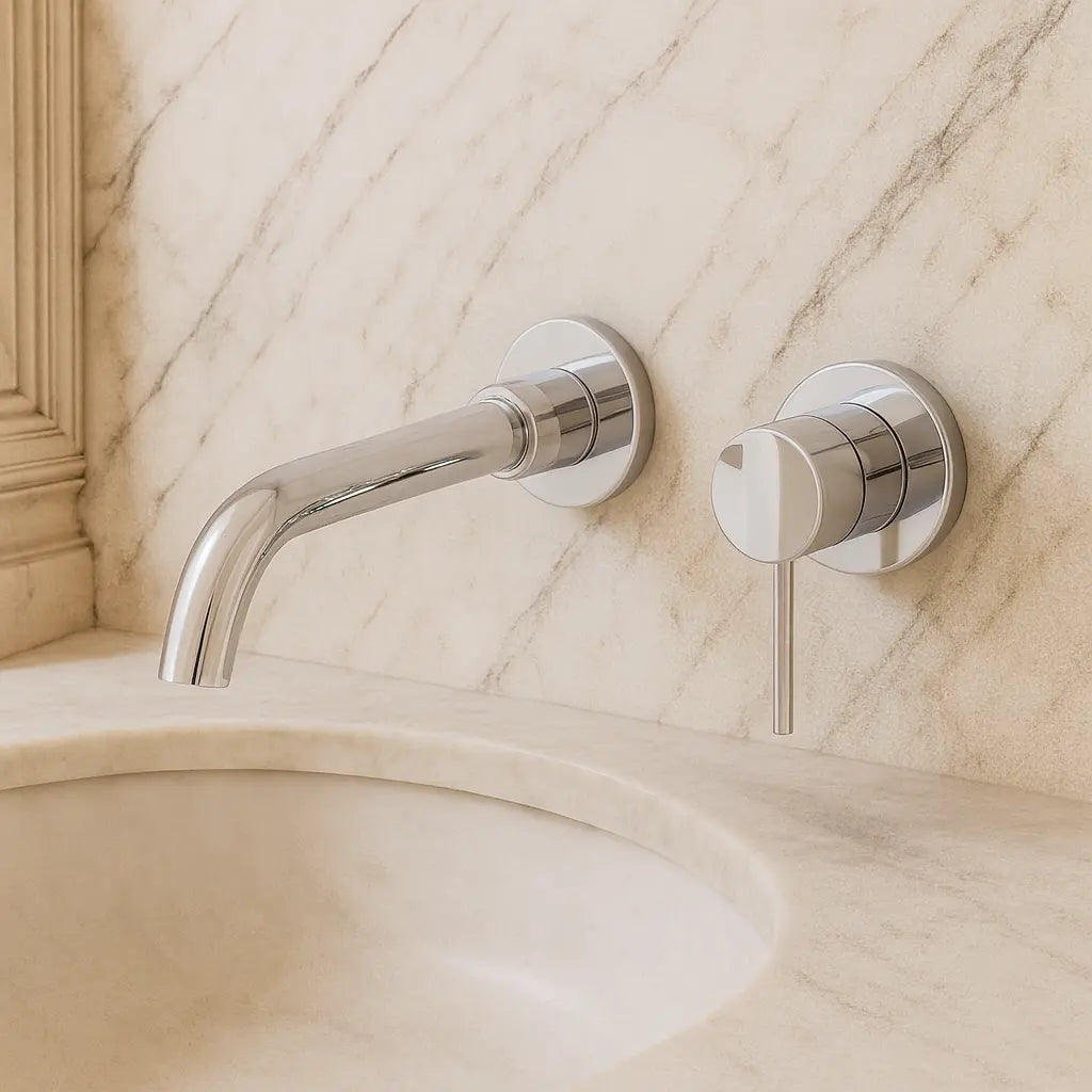 Mitigeur salle de bain encastré chrome - Helea Afinaure
