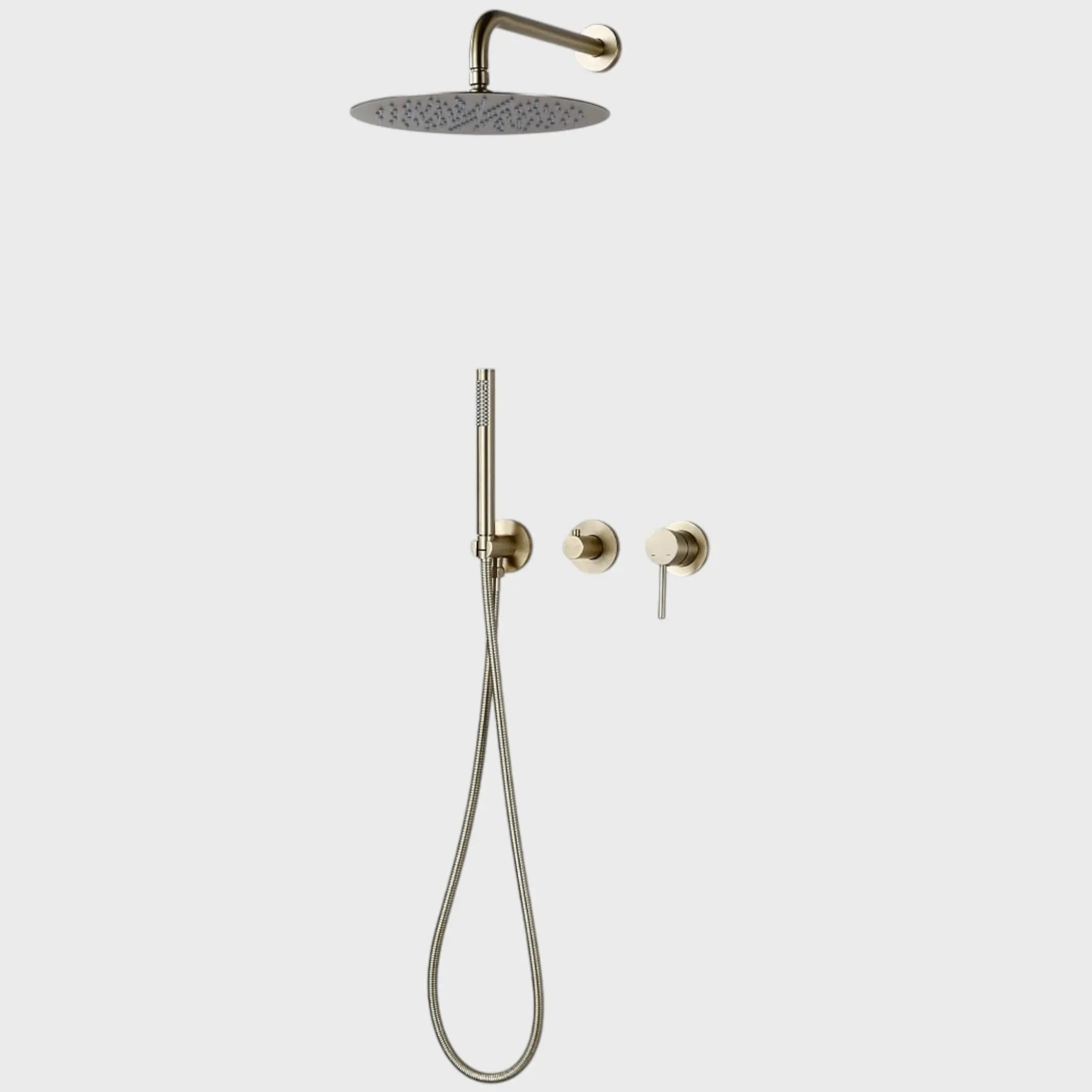 Colonne de douche thermostatique or brossé - Scorpio Afinaure