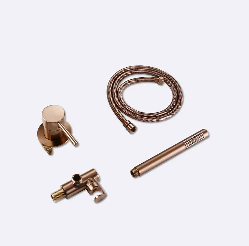Mitigeur de douche thermostatique or rose - Biblos Afinaure