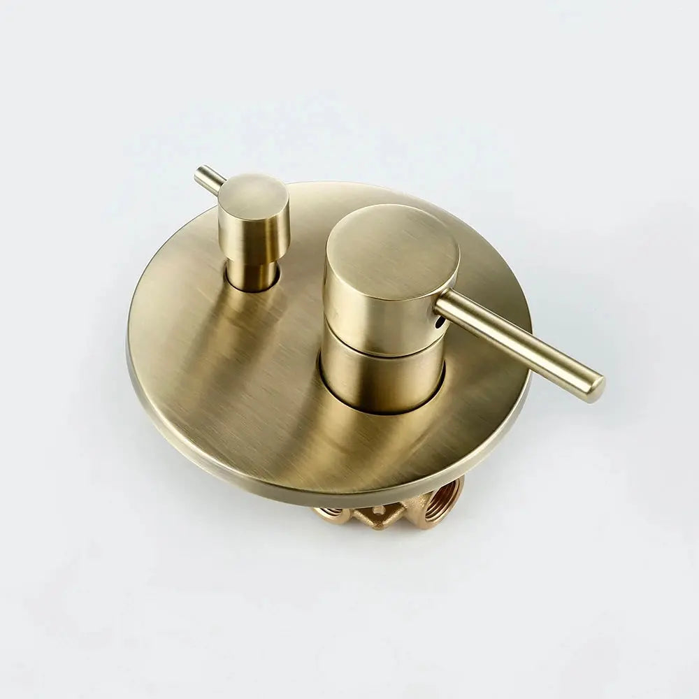 Composition bain douche thermostatique encastrée or brossé - Namos Afinaure
