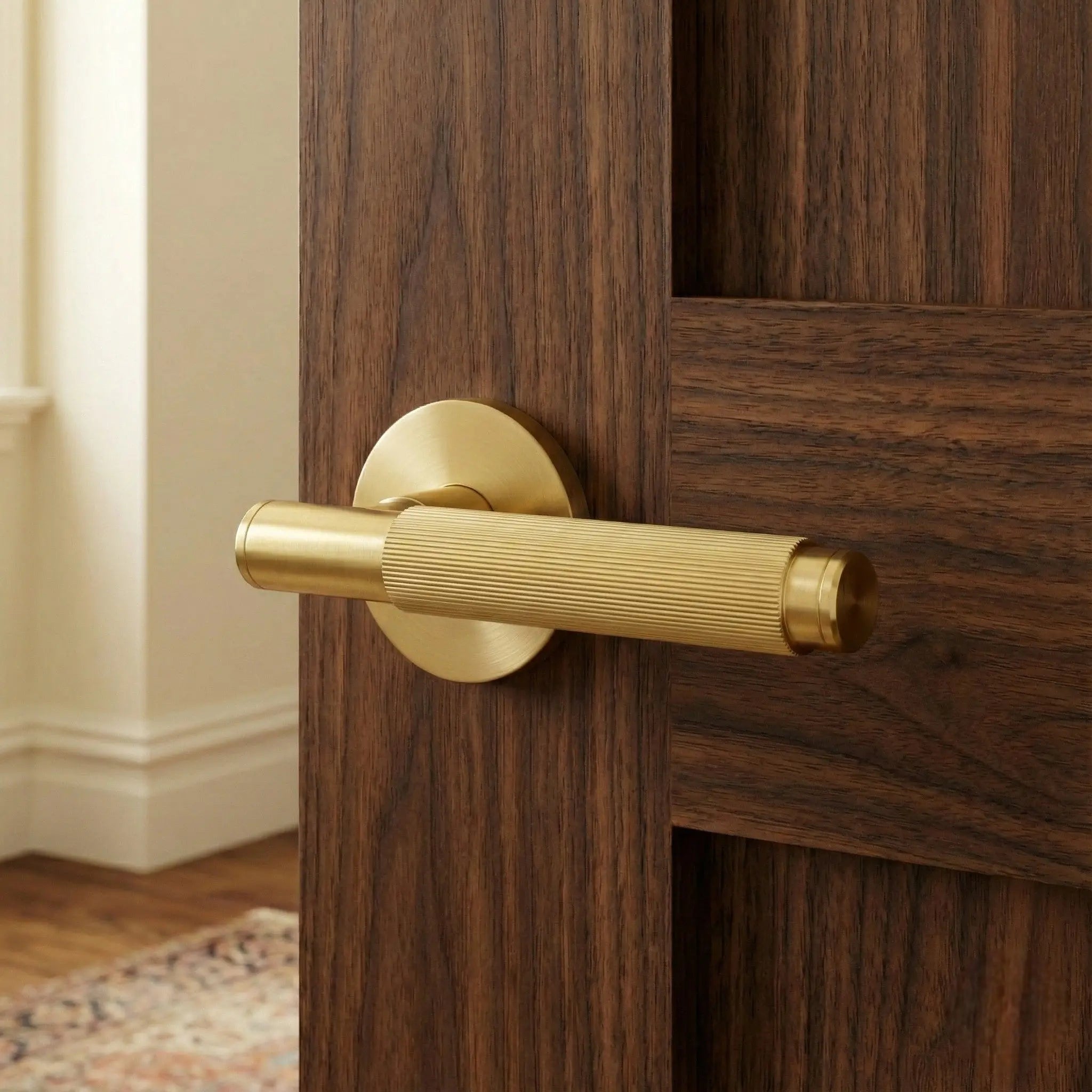 Poignée de porte doré brossé - Ralphs Afinaure