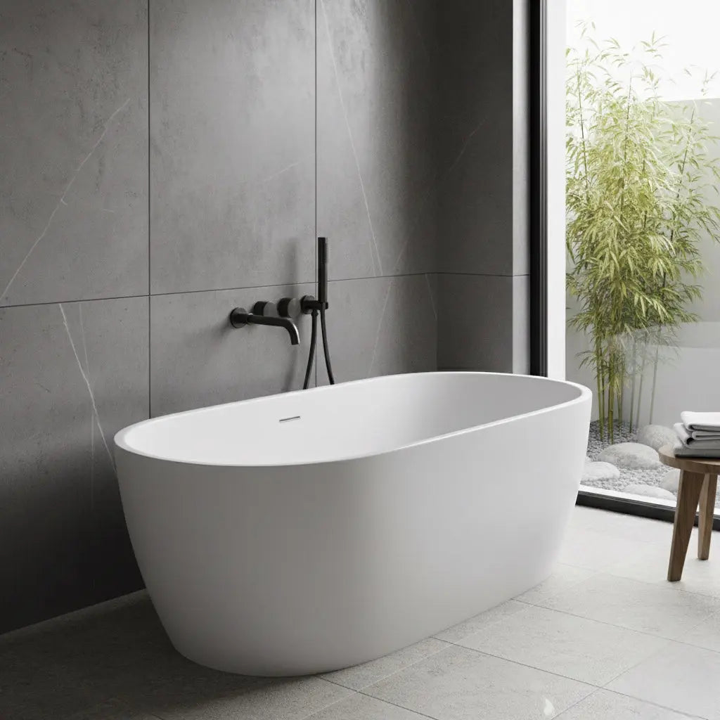 Mitigeur baignoire à encastrer avec douchette Noir - Cullinan Afinaure