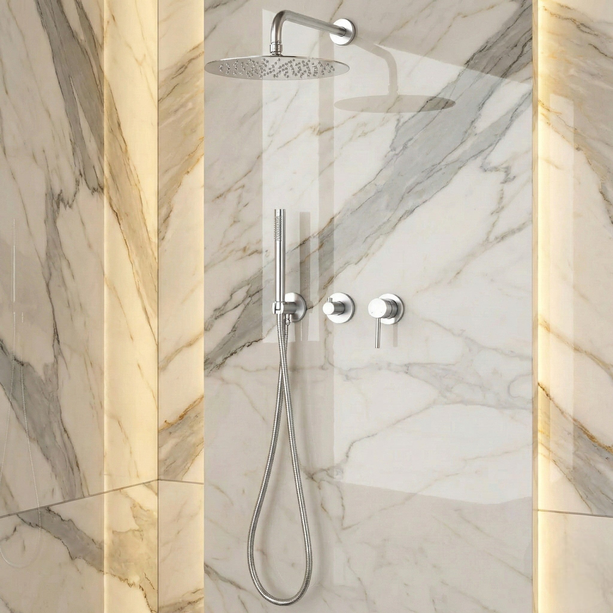 Colonne de douche thermostatique chrome - Scorpio