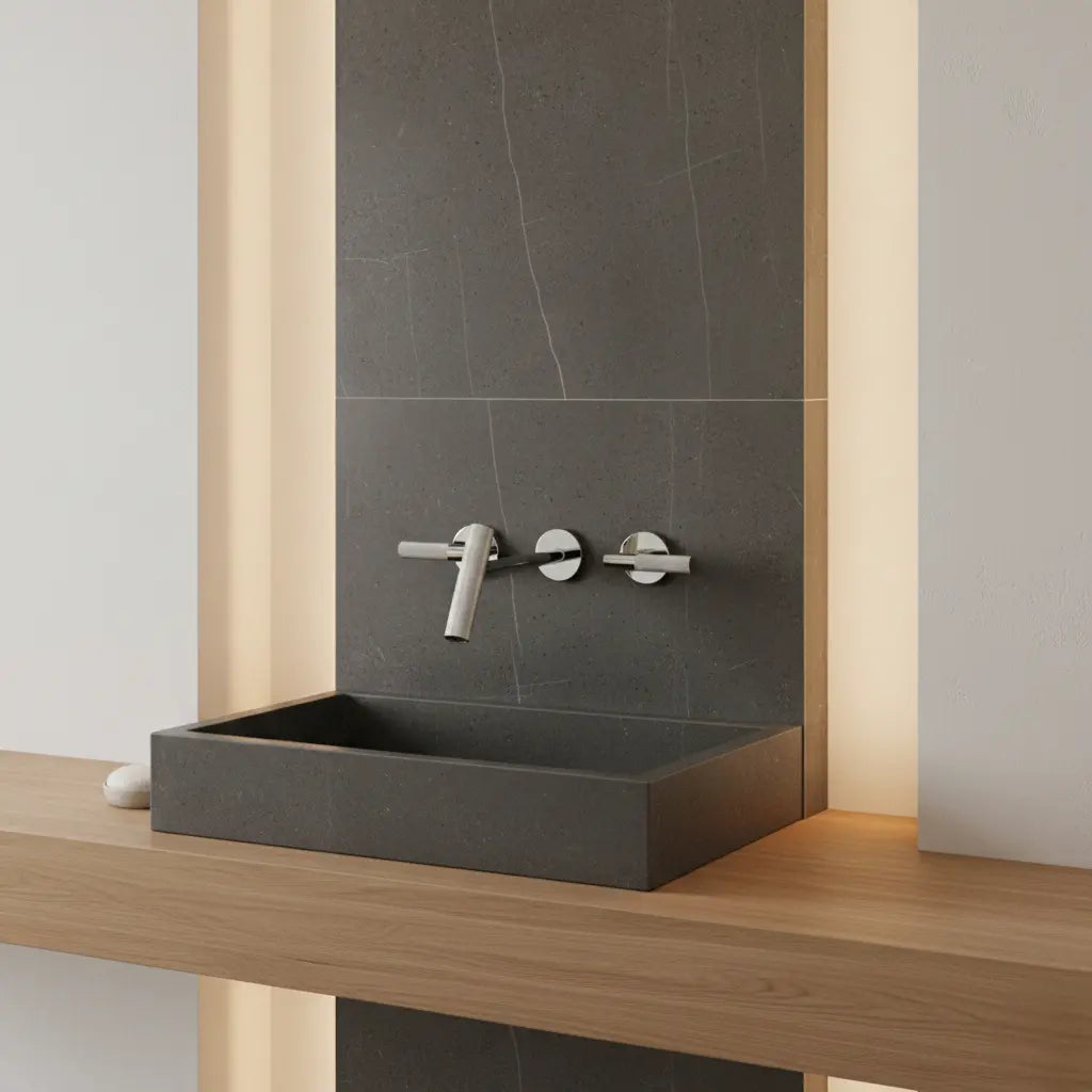 Mitigeur lavabo encastré chrome - Dmaris Afinaure