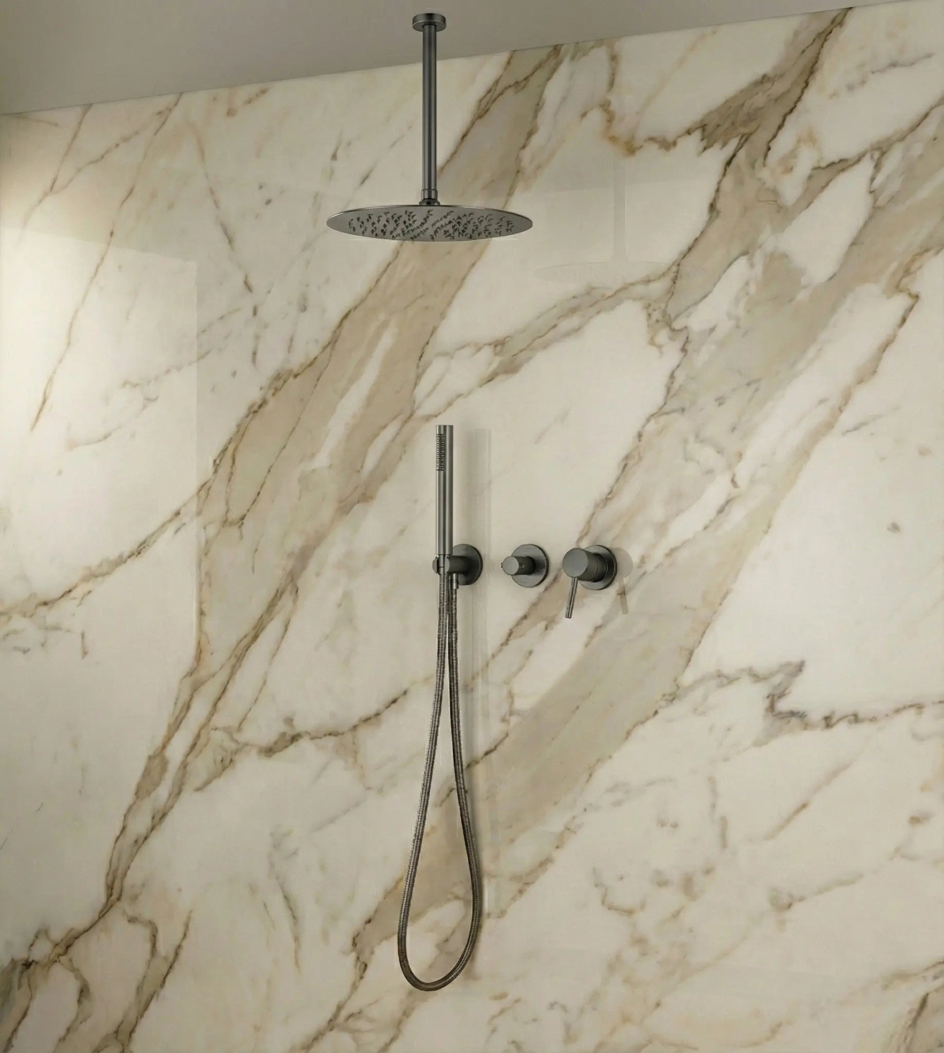 Colonne de douche thermostatique anthracite - Scorpio Afinaure