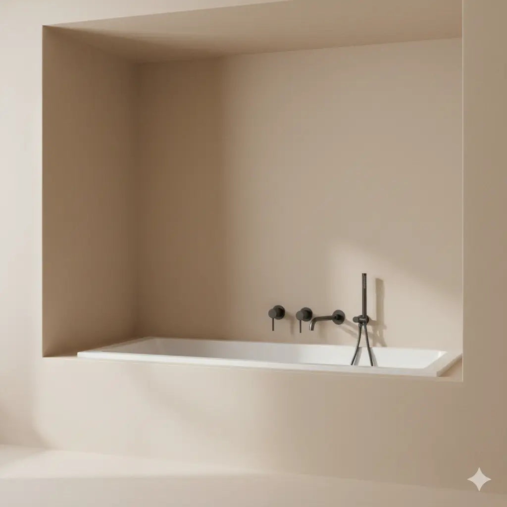 Pack mitigeur de bain à encastrer anthracite - Biblos Afinaure