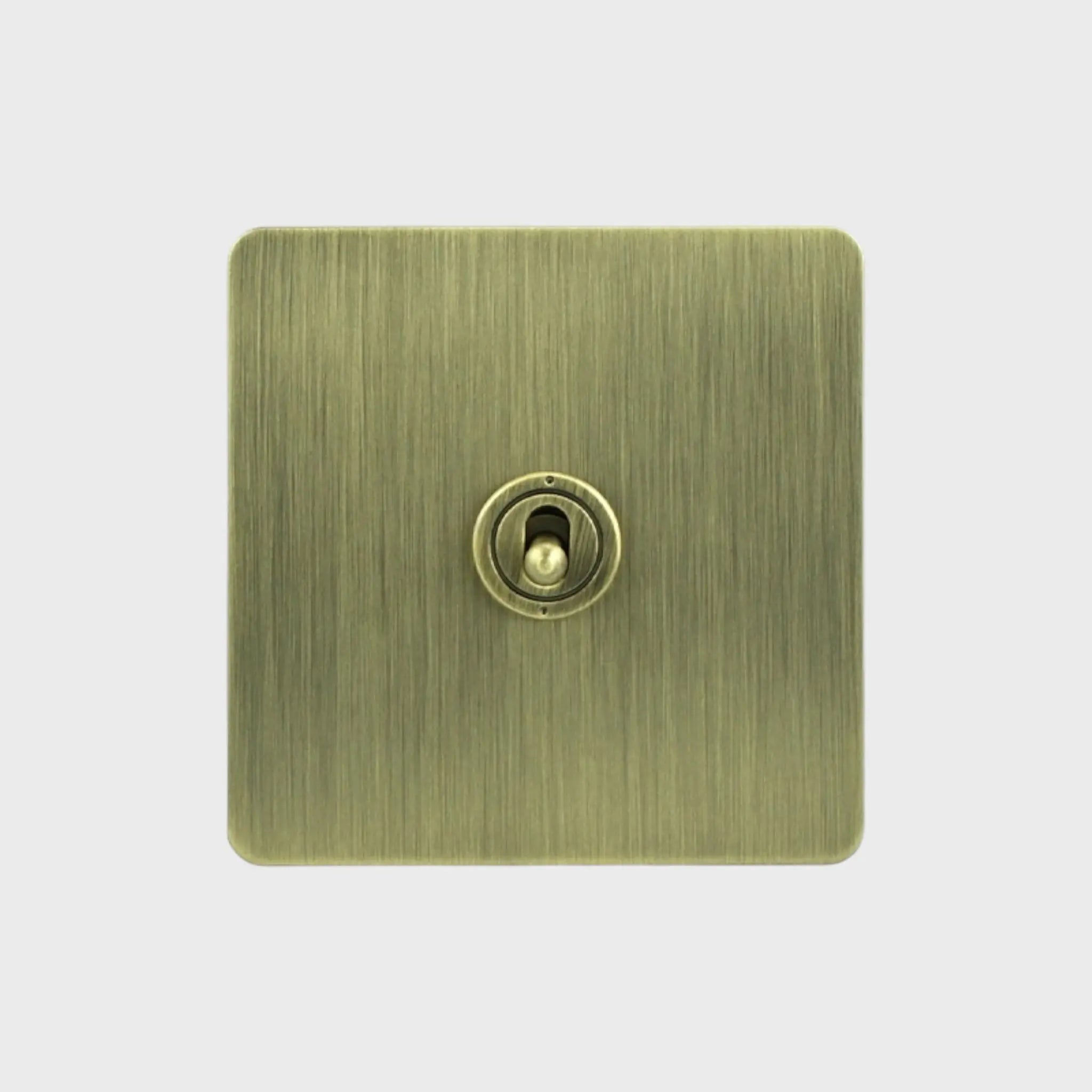 Interrupteur va-et-vient double Anthracite bronze brossé – DUNAND Afinaure