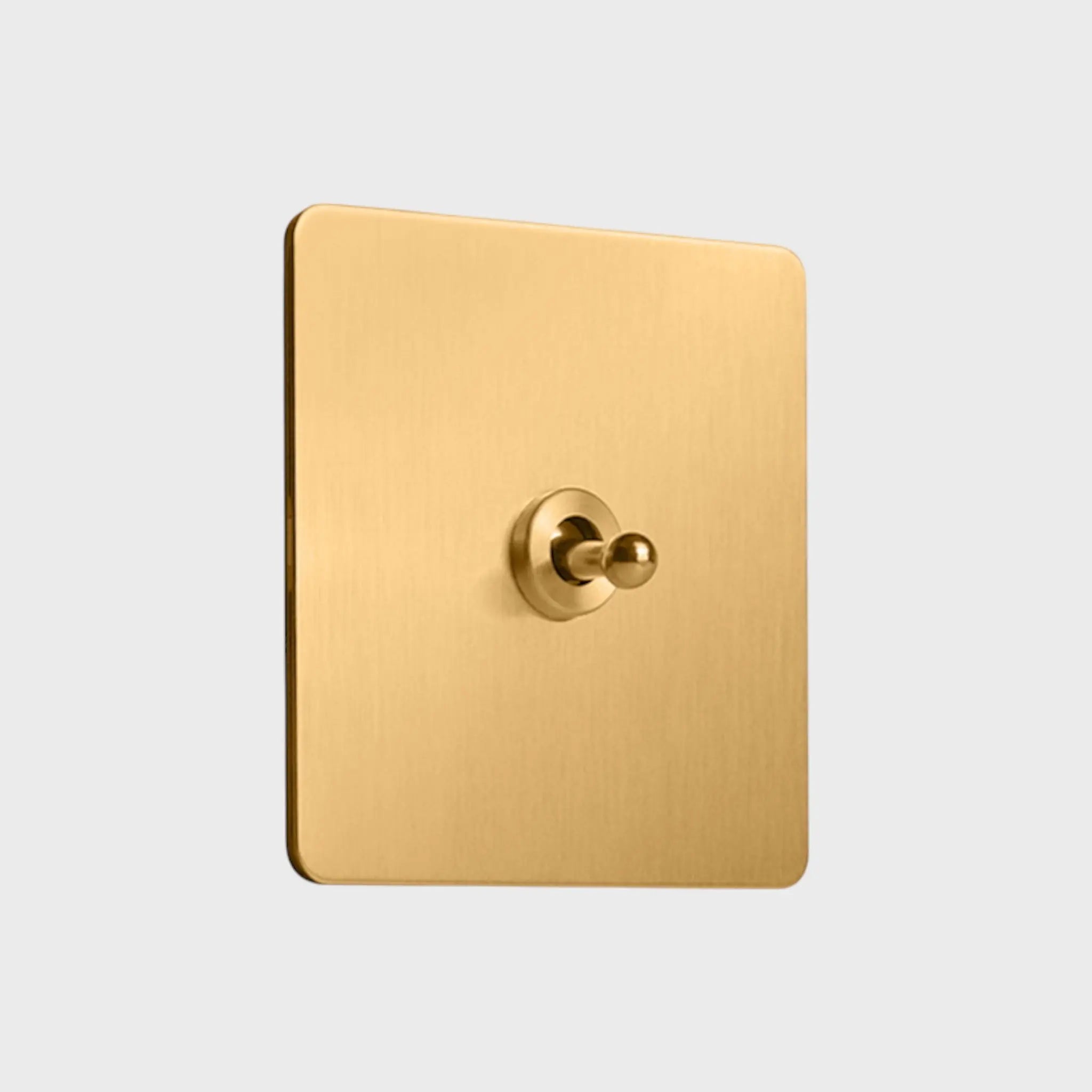 Interrupteur va-et-vient simple Laiton brossé - ELYSE Afinaure