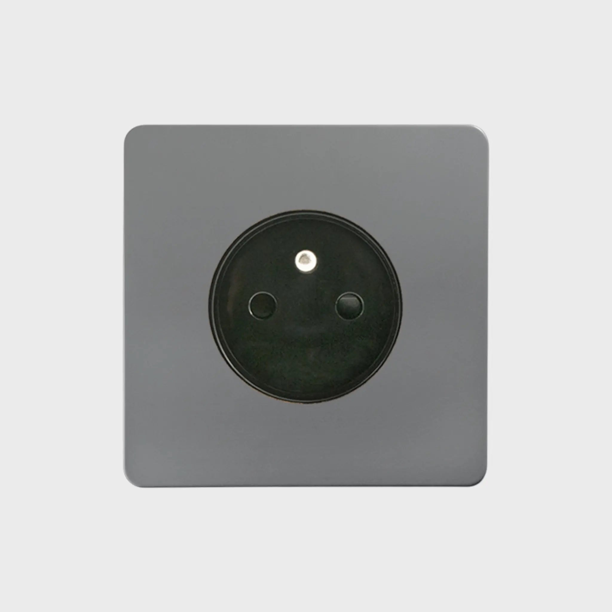 Prise de courant simple Anthracite - ELYSE Afinaure