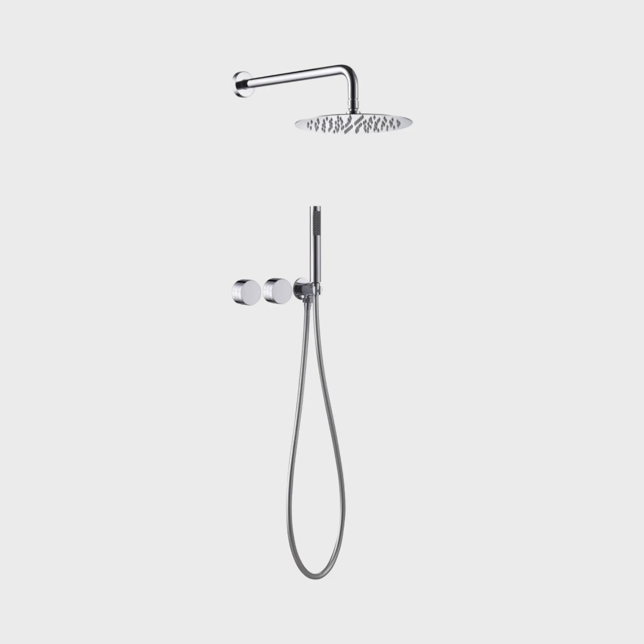 Composition mitigeur de douche thermostatique encastré Chrome - Culliann Afinaure