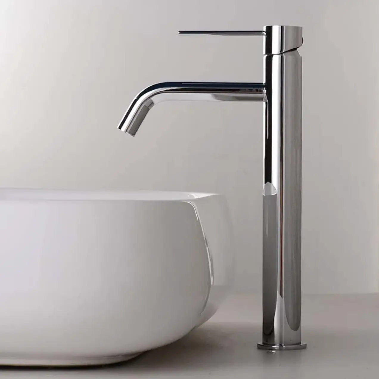 Robinet mitigeur lavabo haut chrome - Macakizi Afinaure