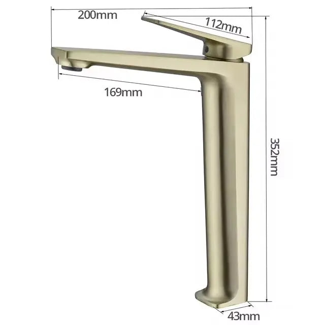 Robinet mitigeur lavabo haut - Oberoi 3 couleurs Afinaure