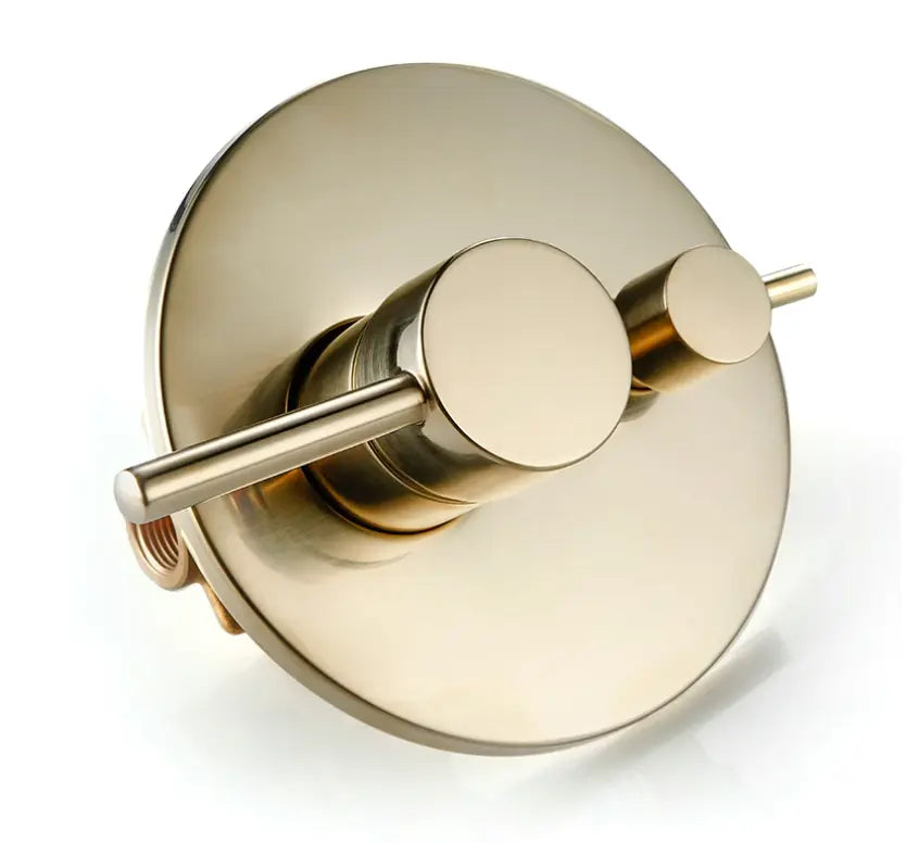 Kit de douche thermostatique encastrable or brossé - Namos Afinaure