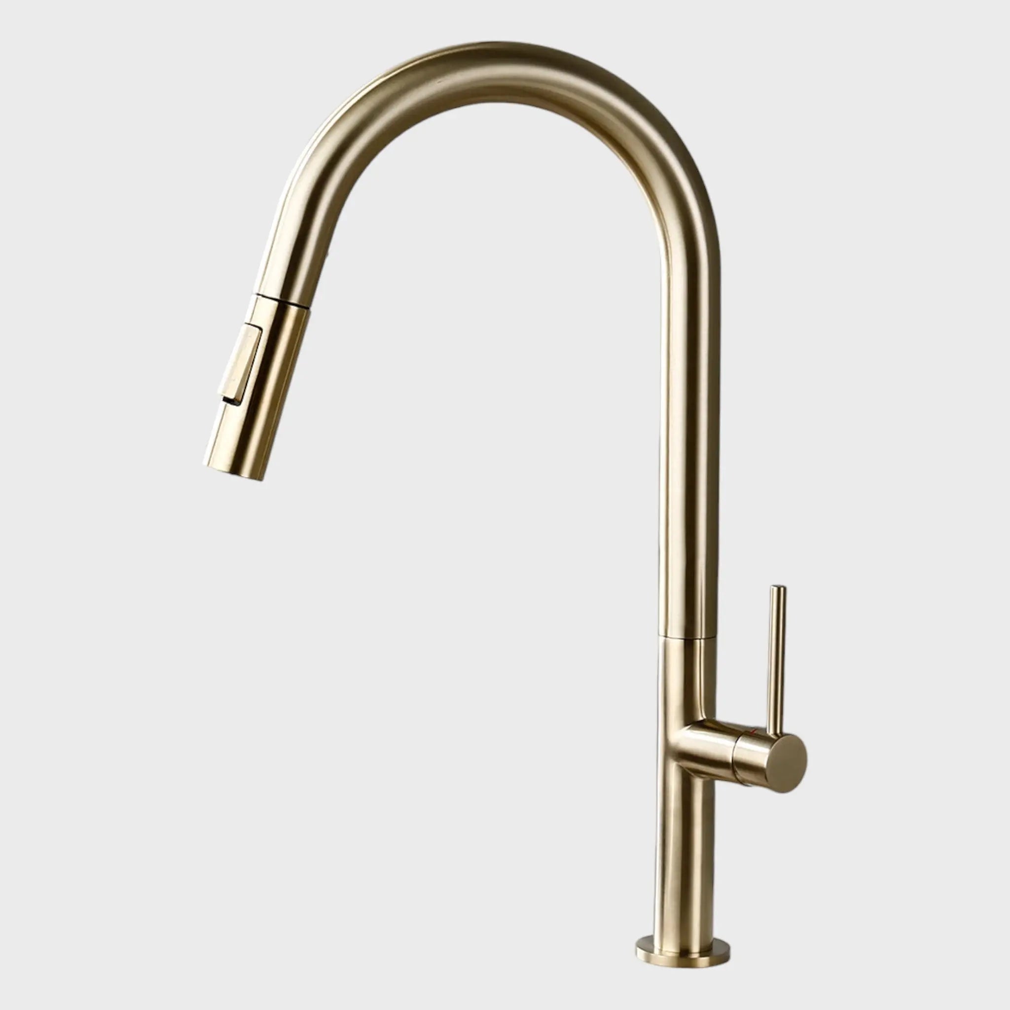 Mitigeur cuisine avec bec extractible or brossé – Loma Afinaure