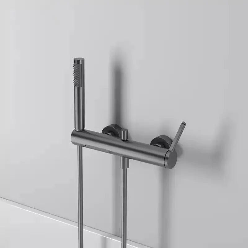 Robinet mitigeur de baignoire mural anthracite - Ornos Afinaure