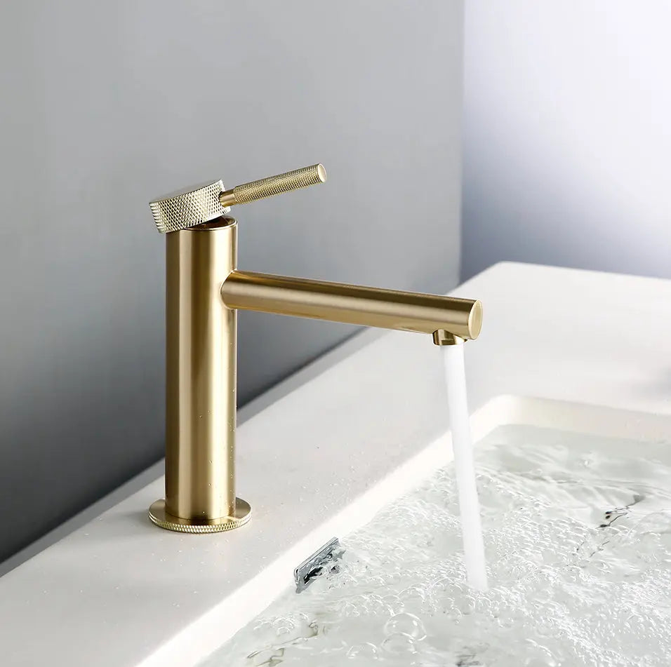Mitigeur de salle de bain or brossé - Duja Afinaure