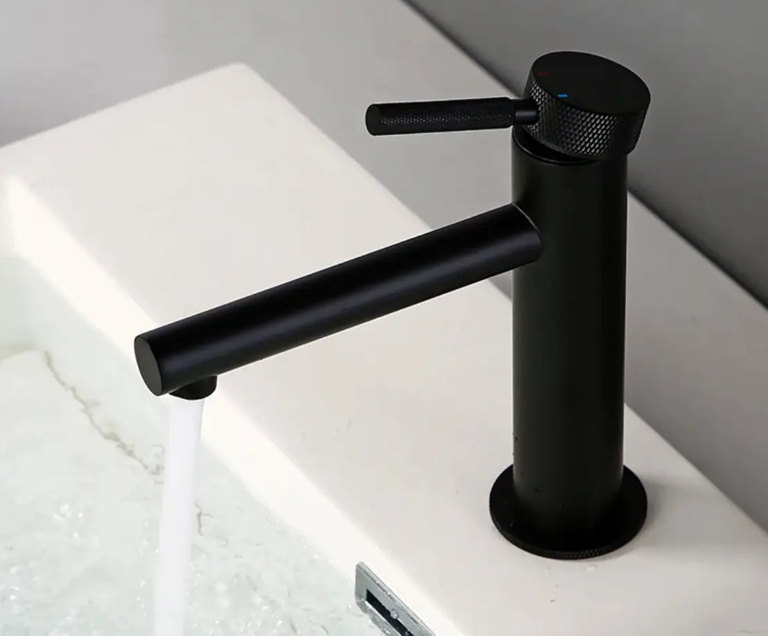Mitigeur de salle de bain noir mat - Duja Afinaure