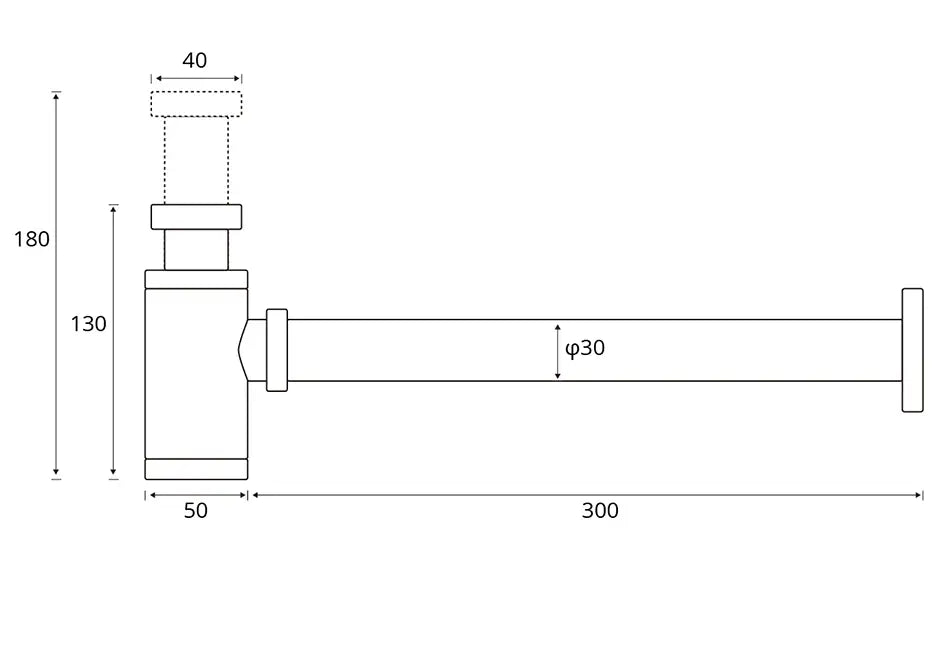 Siphon finition or brossé Afinaure