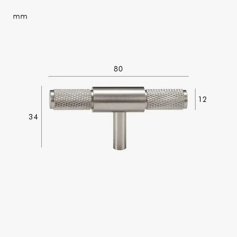 Poignée de meuble en T en inox - Jacob Afinaure