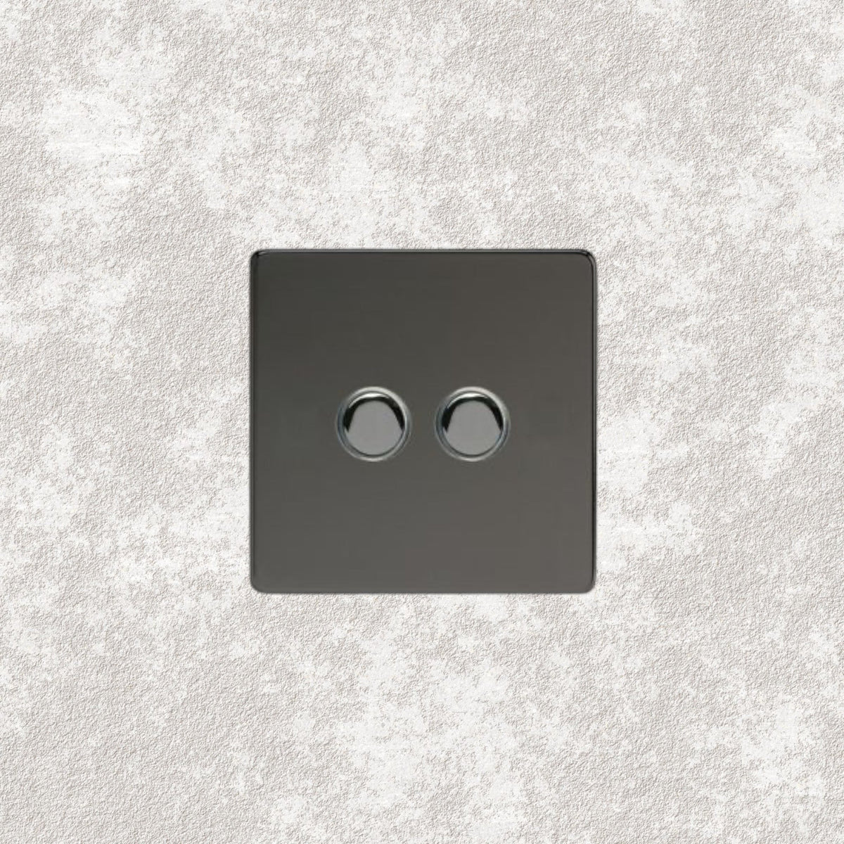 Bouton poussoir double anthracite Mayfair Afinaure – finition graphite mate, vue 2
