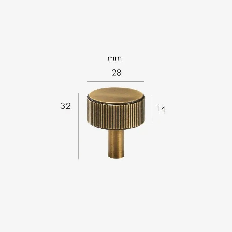 Bouton de meuble en bronze en laiton massif Bronze - Bucci Afinaure